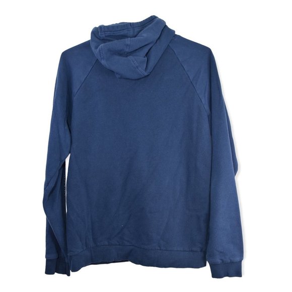 Under Armour Hoodie M Mens Blue Pullover Sweatshirt Drawstring Athletic Pocket - Picture 7 of 7